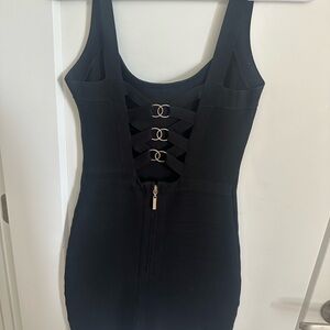 Marciano Black Sleeveless Bodycon Dress